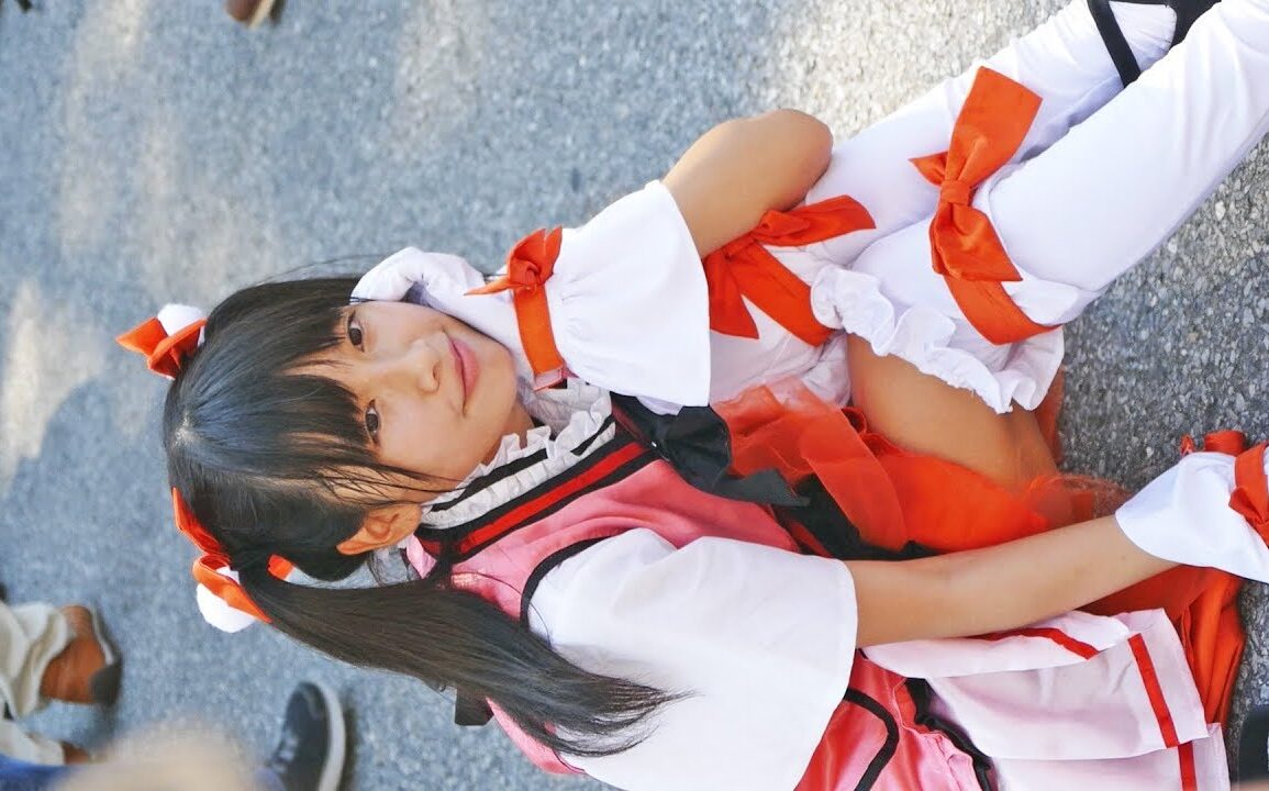 [4k] 女子高生 じょしこうせい Beauty Cosplay Comiket Japan コミケット コスプレ レイヤー Japanese 직캠 신소향